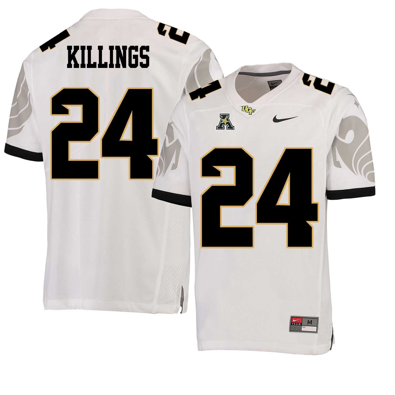 UCF Knights 24 D.J. Killings White College Football Jersey DingZhi